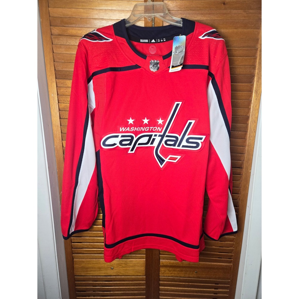 Washington Capitals Adidas Authentic Home Jersey Mens Size 54